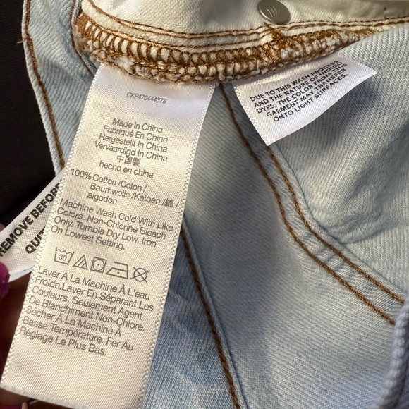 Madewell The Slouchy Boyjean Light Wash Jeans Distressed Size 29” Waist - Picture 7 of 14